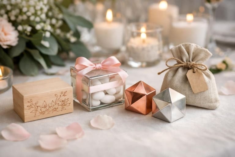 découvrez des idées créatives et tendances pour des boîtes à dragées de mariage en 2025, alliant originalité et élégance pour sublimer votre grand jour.