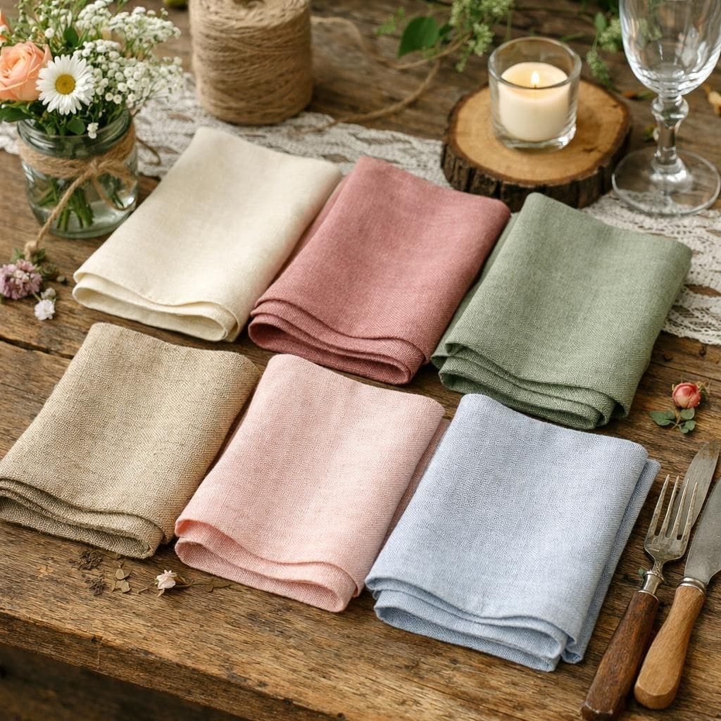 découvrez des idées originales et tendances pour décorer les serviettes de mariage champêtre en 2025, alliant charme rustique et élégance pour une réception inoubliable.