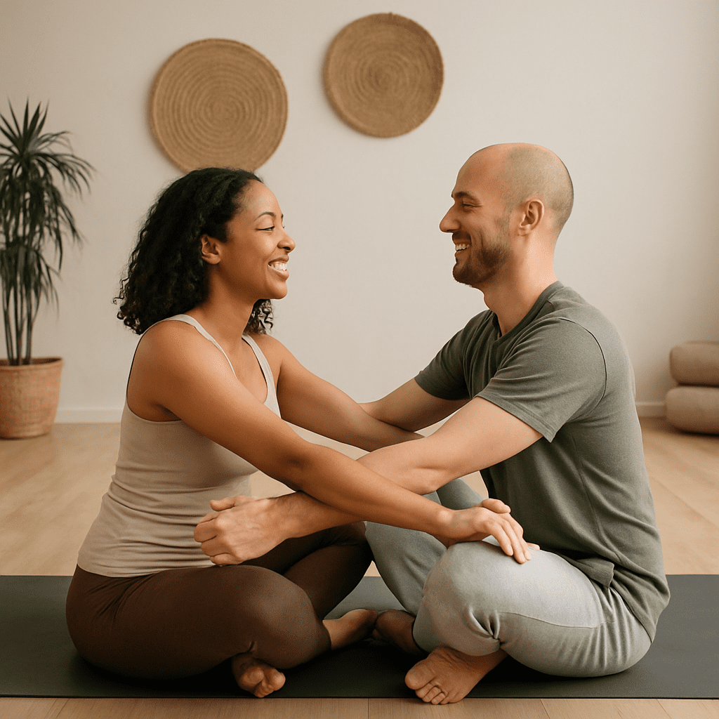 découvrez comment les séances de yoga en couple peuvent renforcer votre connexion émotionnelle et physique. apprenez à vous relaxer ensemble, à améliorer votre communication et à vivre des moments intimes tout en cultivant une atmosphère de paix et d'harmonie.