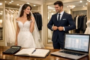 découvrez notre guide complet sur les frais de robe et costume de mariage pour maîtriser votre budget sans compromettre le style le jour j.
