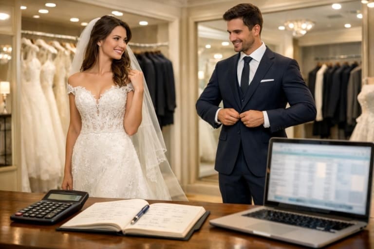 découvrez notre guide complet sur les frais de robe et costume de mariage pour maîtriser votre budget sans compromettre le style le jour j.