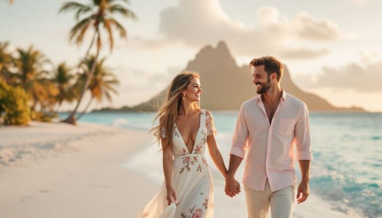 offrez-vous un voyage de noces inoubliable à bora bora, où les eaux cristallines et les plages de sable blanc vous accueillent pour des moments romantiques. découvrez ensemble ce paradis sur terre, idéal pour célébrer votre amour dans un cadre idyllique.