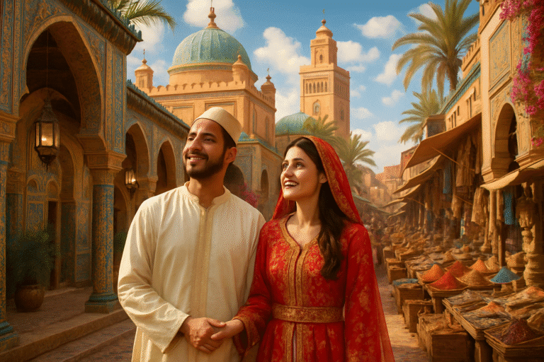 découvrez marrakech pour votre voyage de noces : une évasion enchantée au cœur des mille et une nuits. profitez d'un cadre romanesque, d'une culture riche et de paysages à couper le souffle pour célébrer votre amour dans une ville magique.