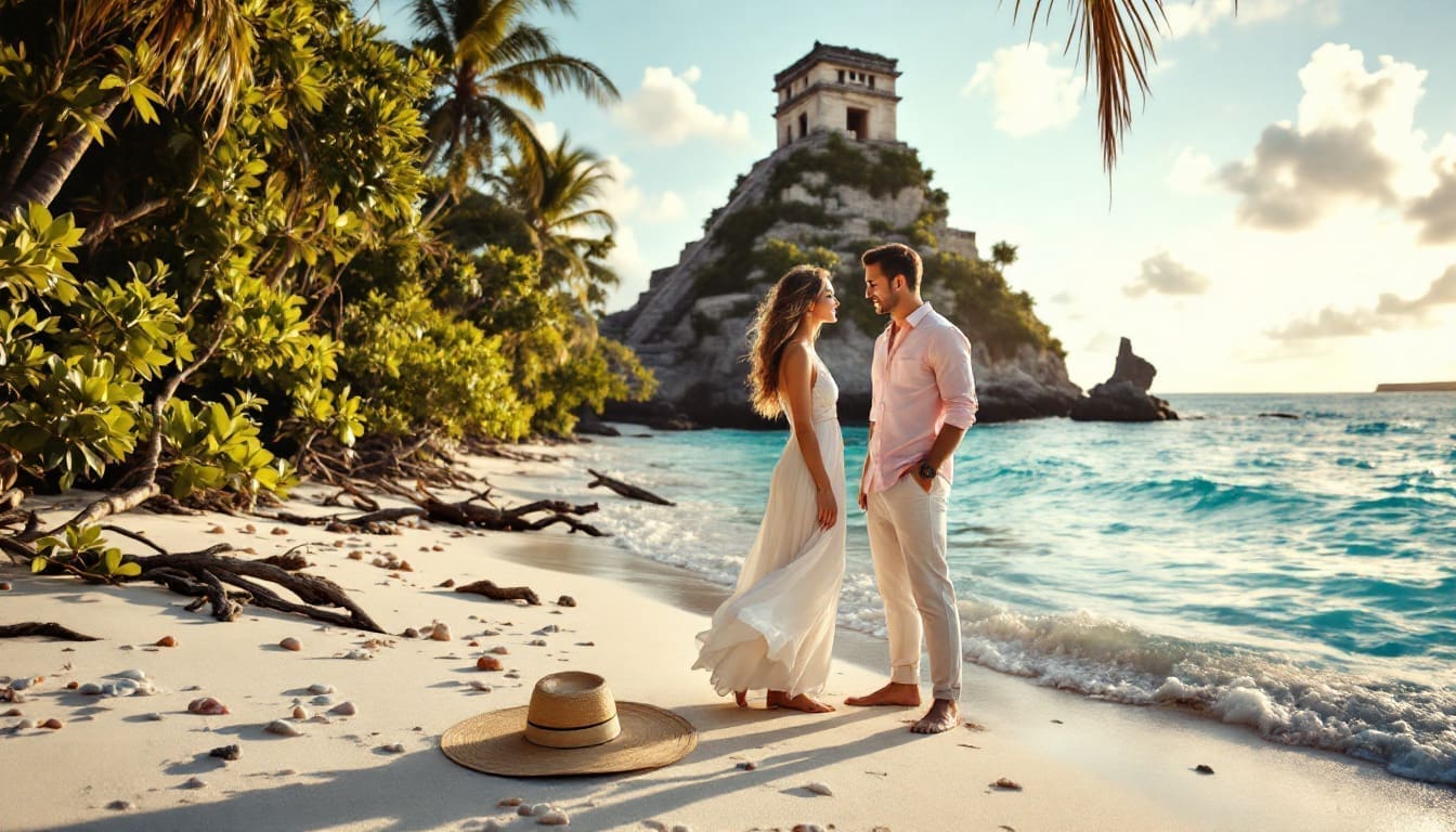 découvrez tulum, le paradis des amoureux, pour votre voyage de noces inoubliable. profitez de plages de sable blanc, d'eaux turquoise et d'une ambiance romantique, parfaits pour célébrer votre amour et créer des souvenirs mémorables.