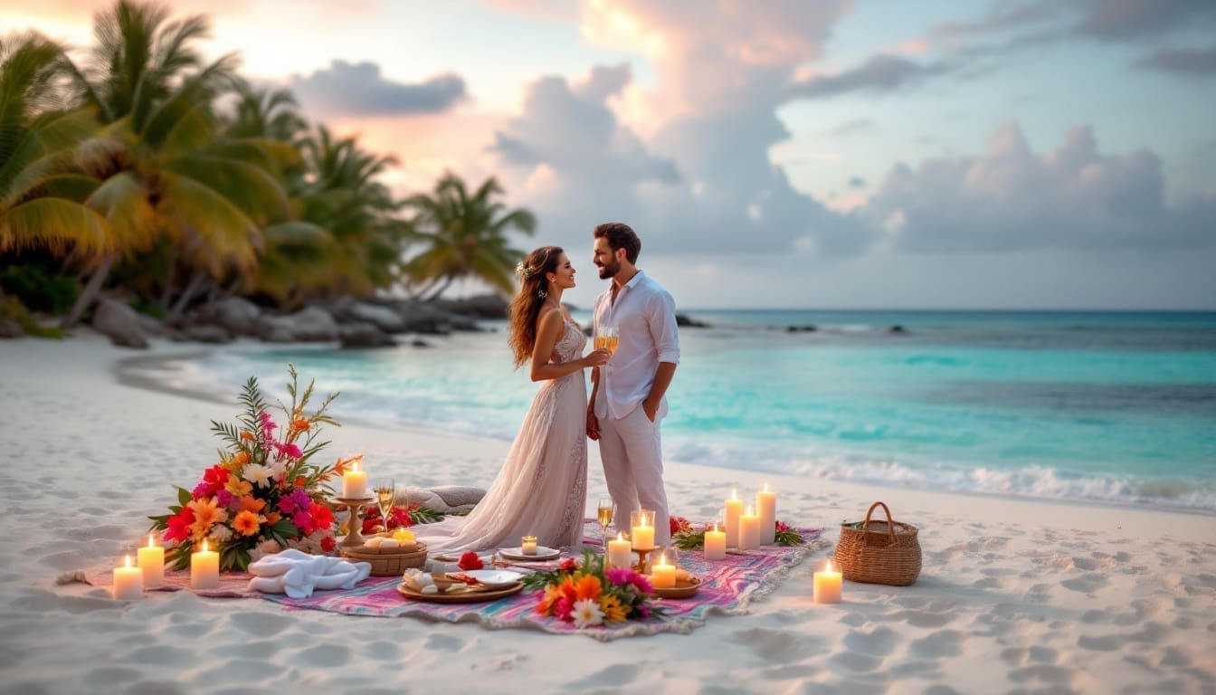 découvrez le paradis des amoureux à tulum lors de votre voyage de noces. profitez de plages de sable blanc, de paysages époustouflants et d'une ambiance romantique inégalée. évadez-vous ensemble dans ce cadre idyllique pour célébrer votre amour.