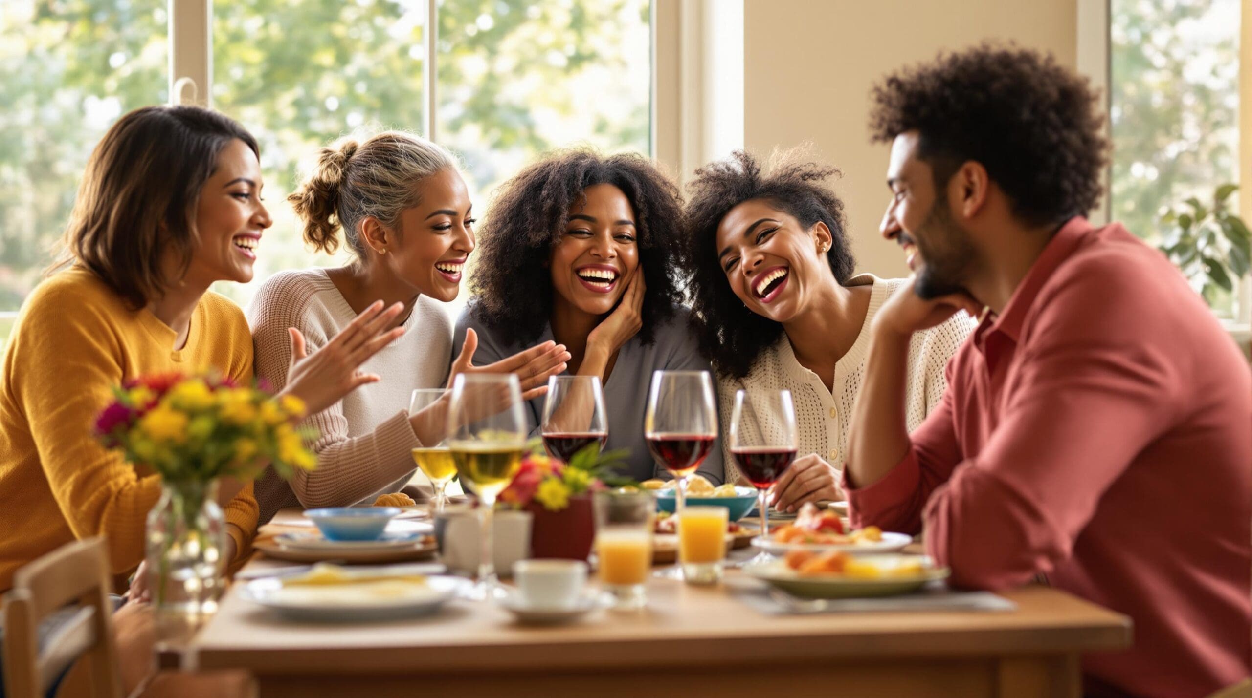 Amis apportant leur soutien après une séparation amoureuse.