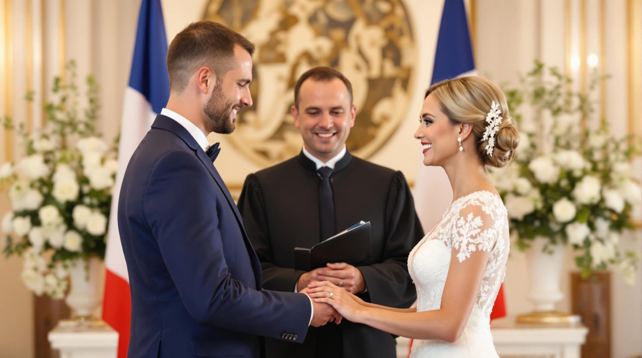 célébration du mariage civil dans une mairie