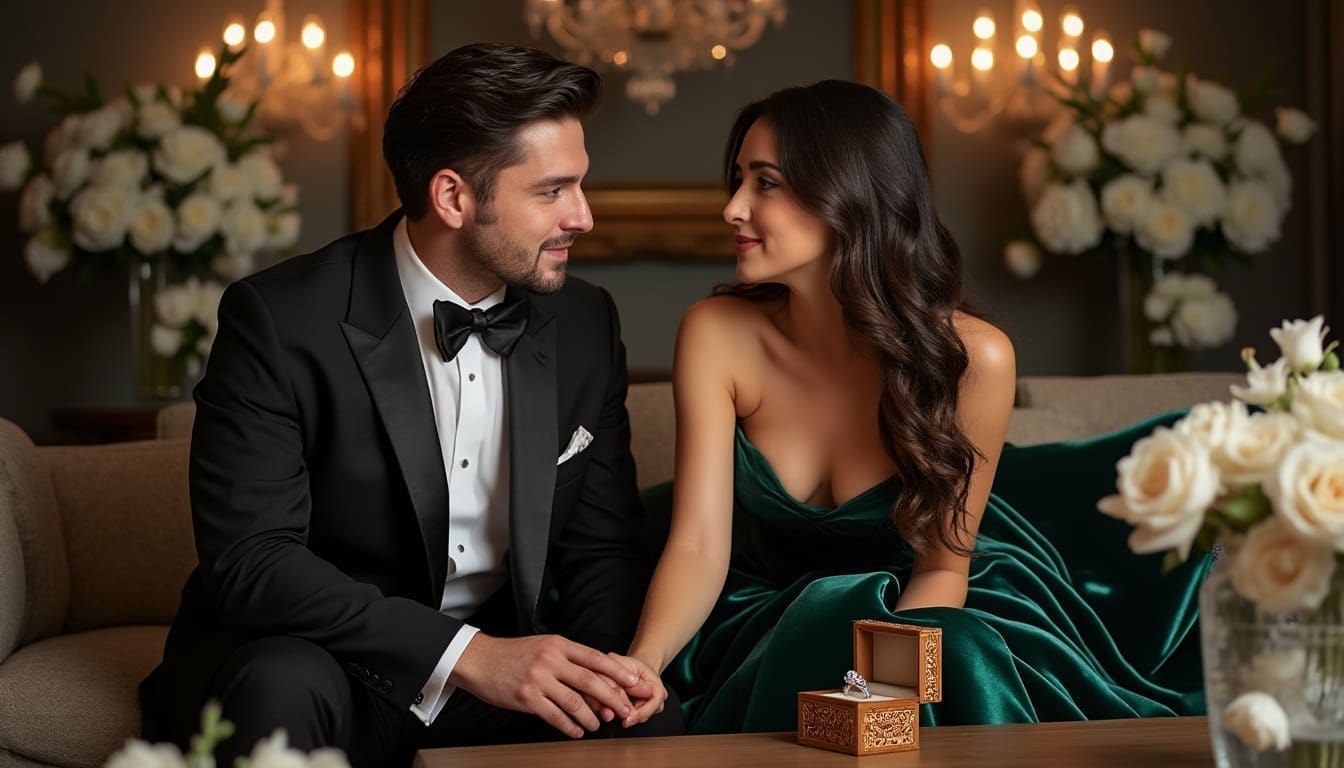 Discours émotionnel lors d’une demande en mariage.