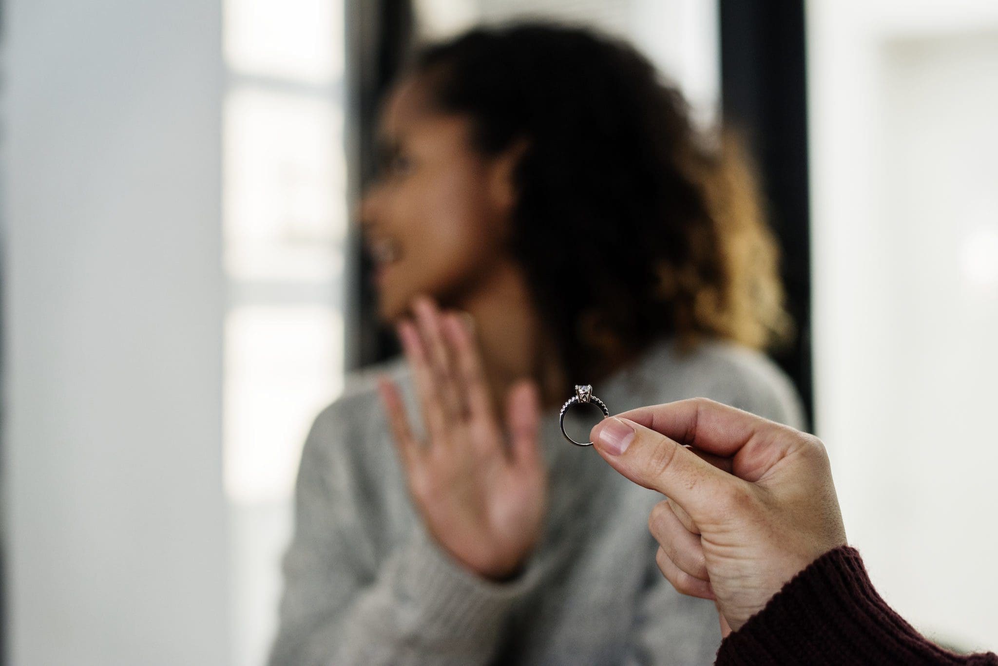 Refus d'une femme lors d'une demande en mariage