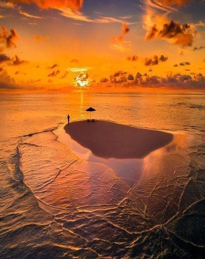 Voyage de noces aux Maldives : ile déserte